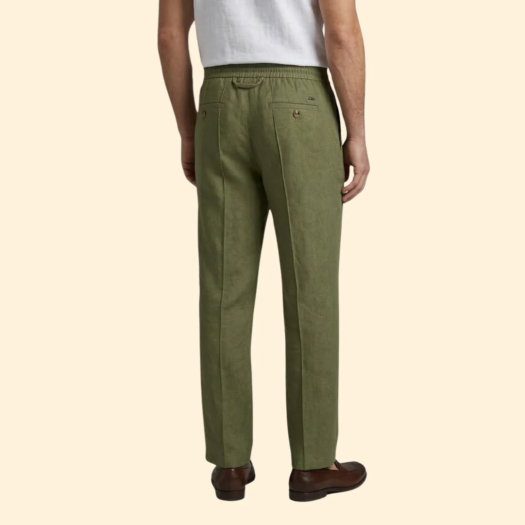 Men’s Wide-Leg Pants with Side Buttons - Image 6