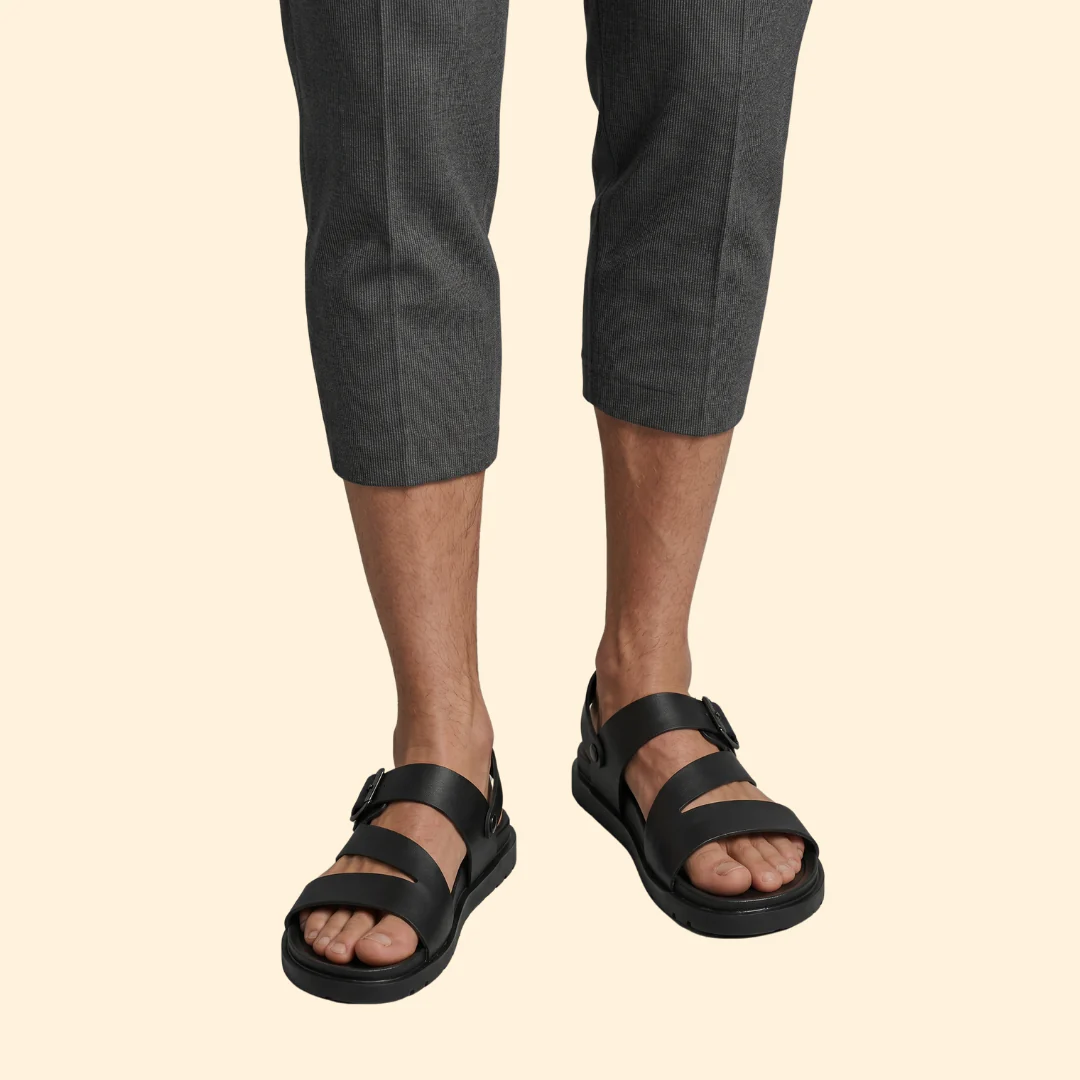 Men's Beach Sandals with Buckle - Image 3