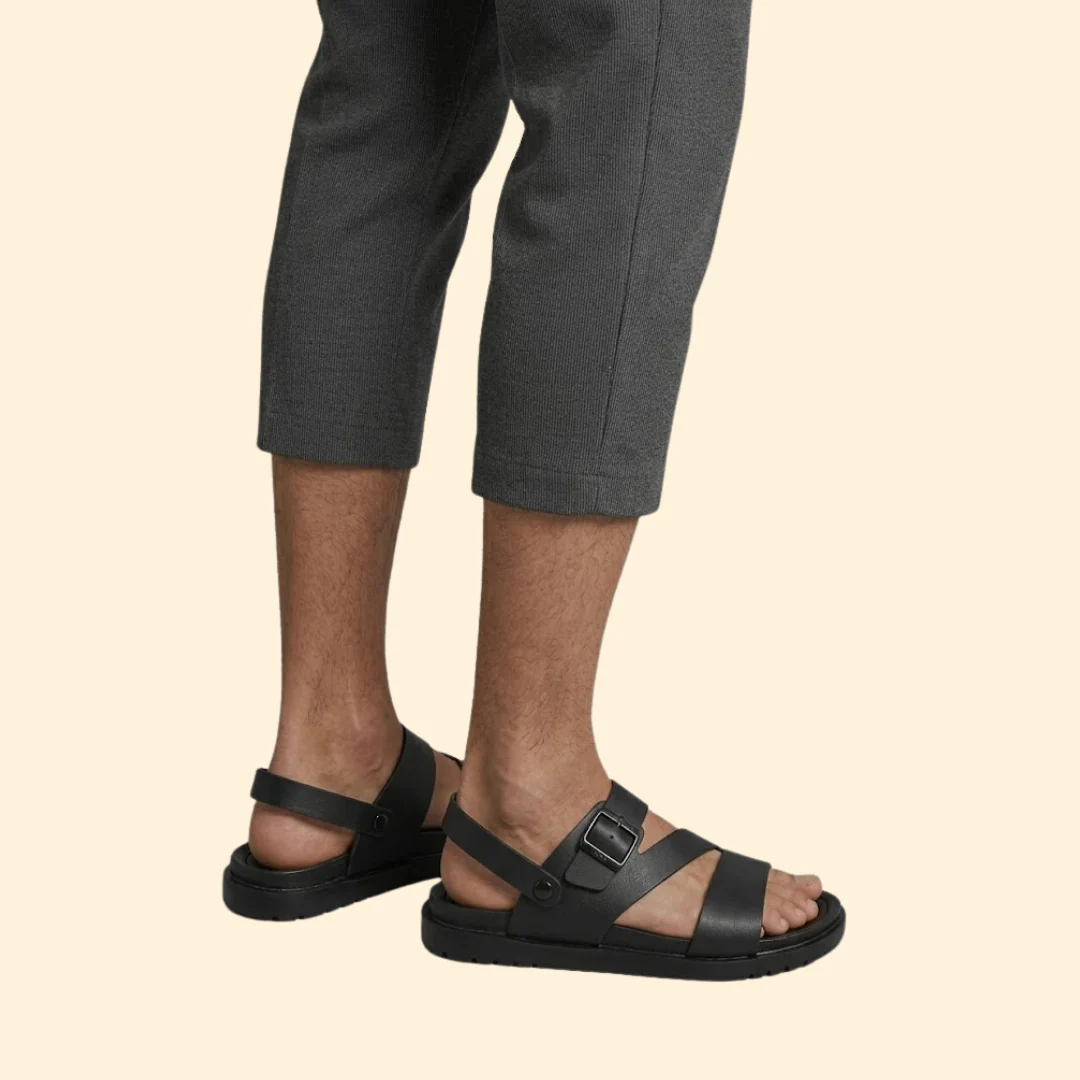 Men's Beach Sandals with Buckle - Image 4