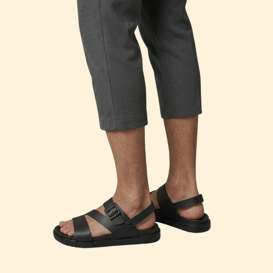 Men's Beach Sandals with Buckle - Image 5