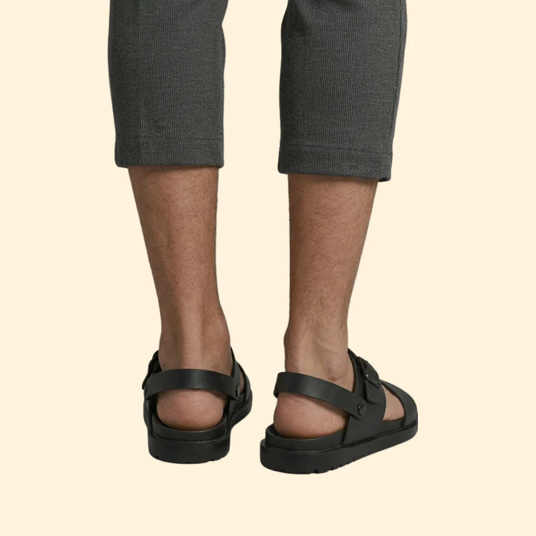 Men's Beach Sandals with Buckle - Image 6