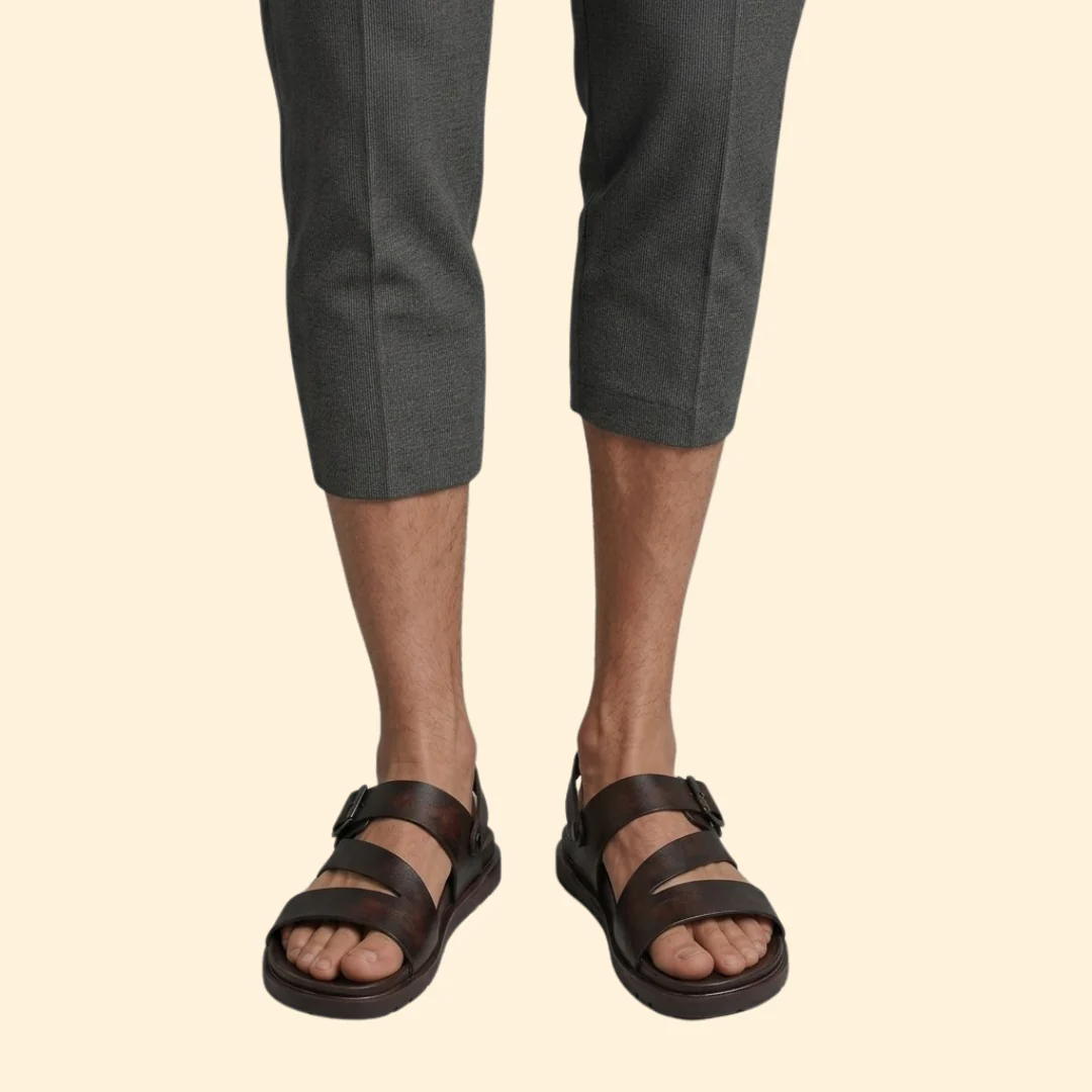 Men's Beach Sandals with Buckle - Image 7