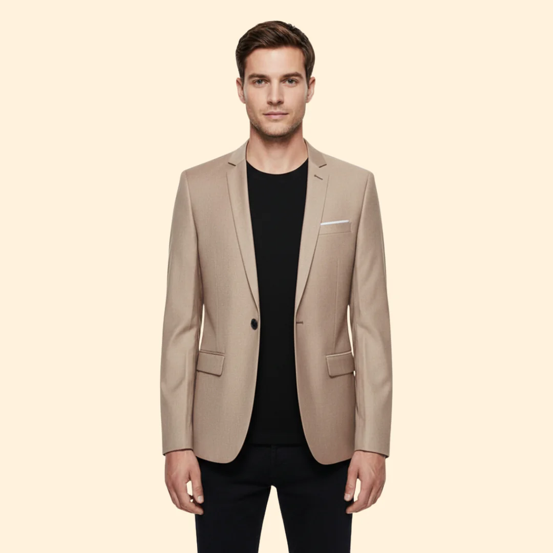 Men’s Blazer with Single Button Closure - Image 10