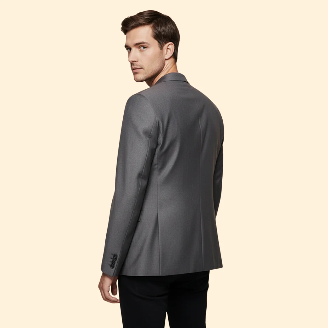 Men’s Blazer with Single Button Closure - Image 3