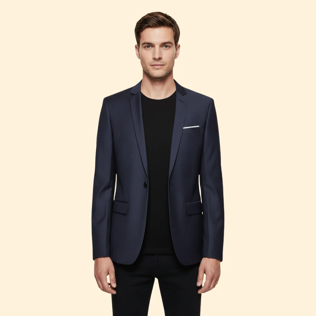Men’s Blazer with Single Button Closure - Image 6