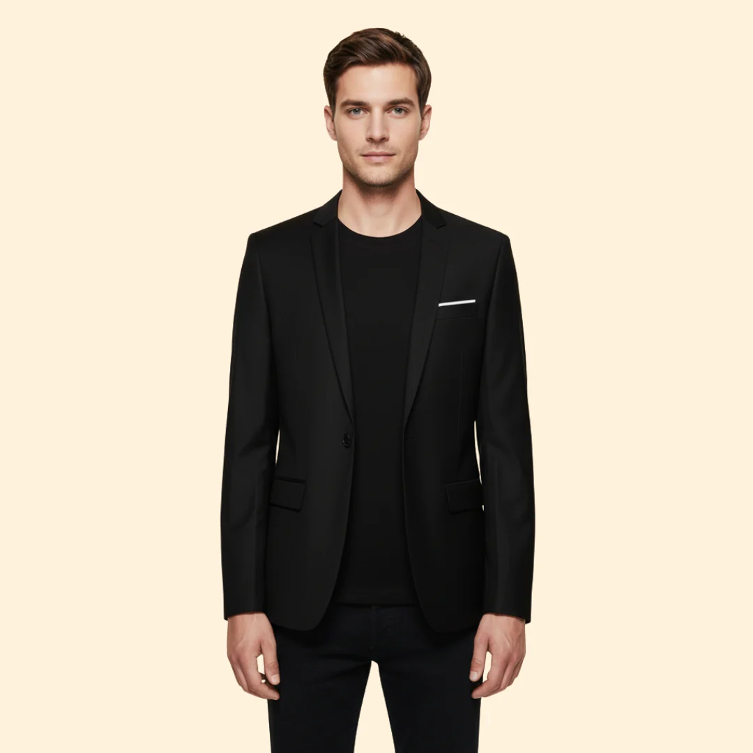 Men’s Blazer with Single Button Closure - Image 7