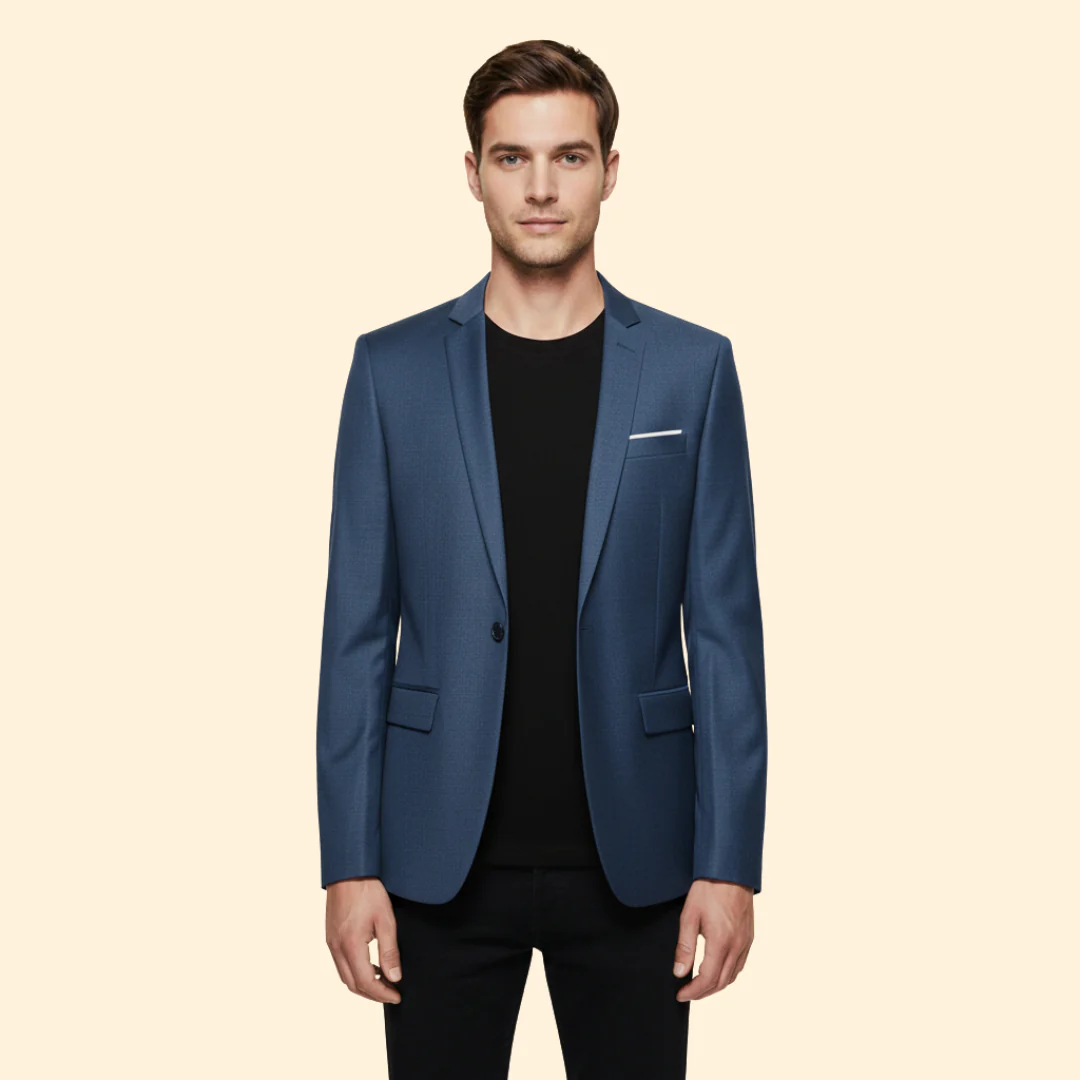 Men’s Blazer with Single Button Closure - Image 8