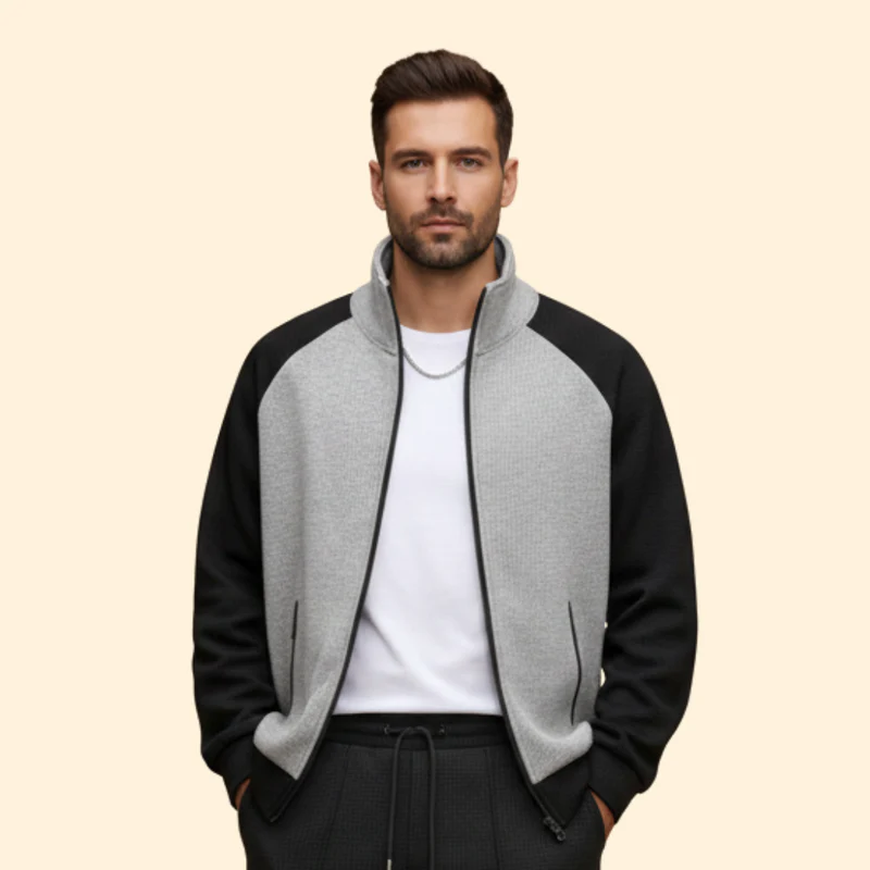 Men’s Bomber Jacket Set with Zip Pockets - Image 10