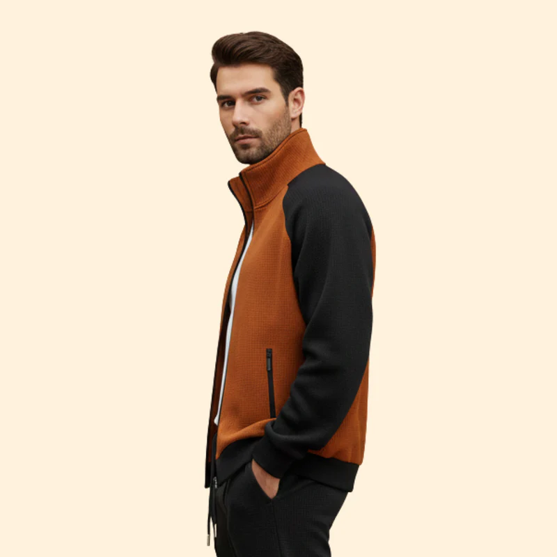 Men’s Bomber Jacket Set with Zip Pockets - Image 5