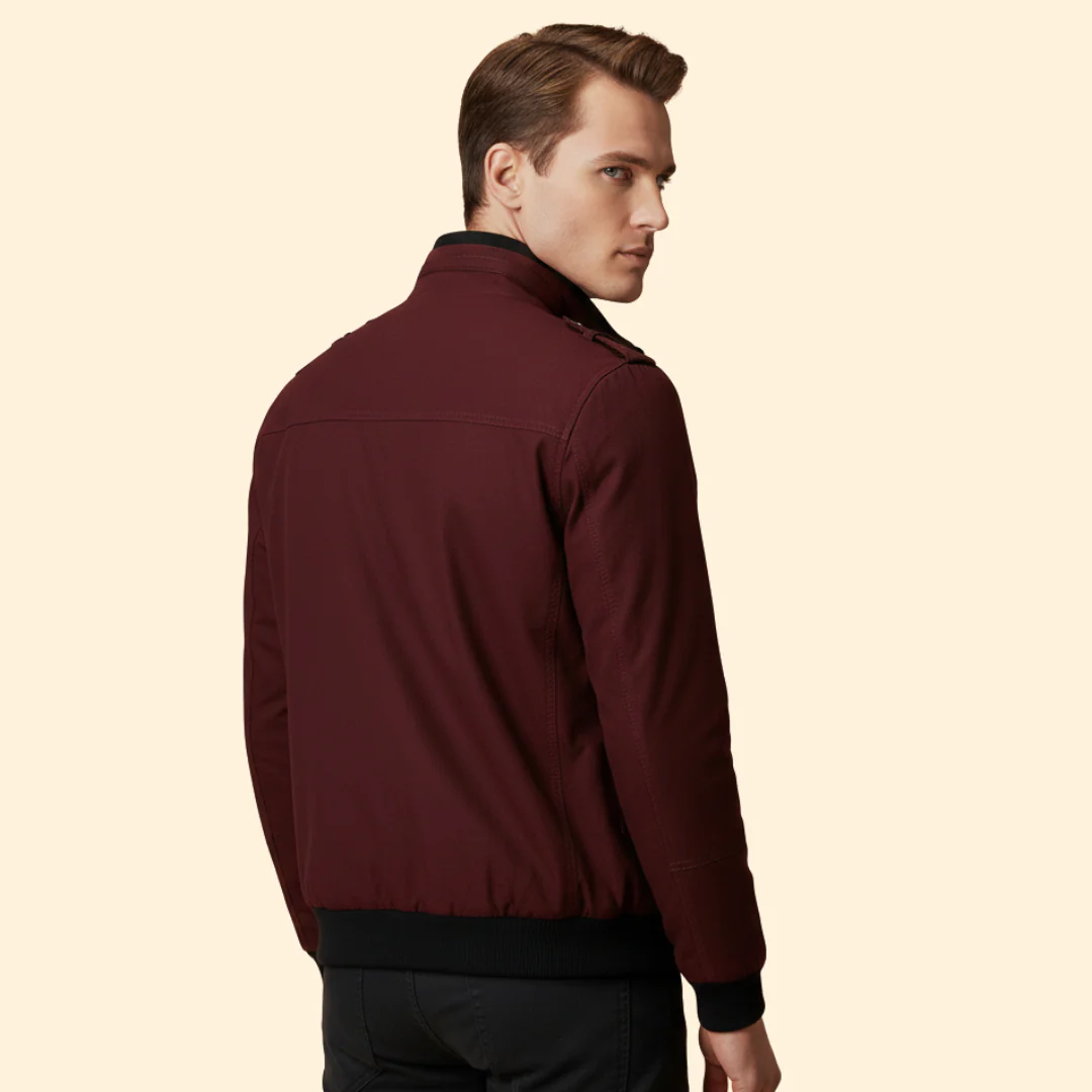 Men’s Bomber Jacket with Chest Pockets - Image 4
