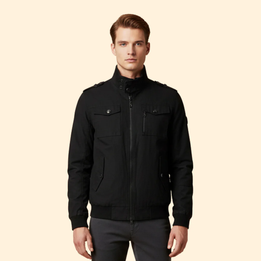 Men’s Bomber Jacket with Chest Pockets - Image 6