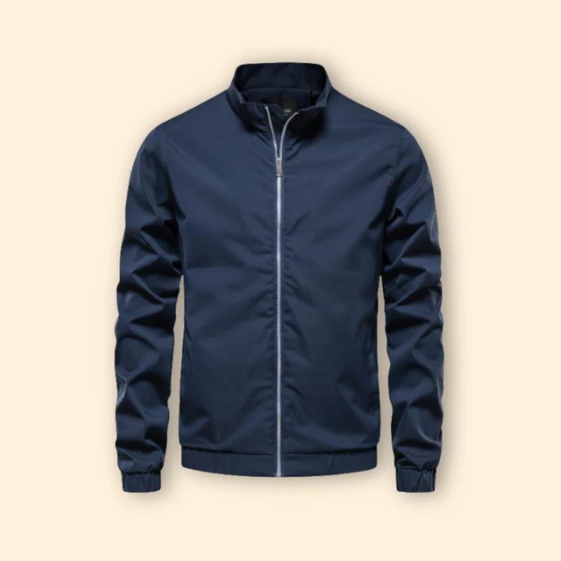 Men’s Bomber Jacket with Elastic Cuffs - Image 2