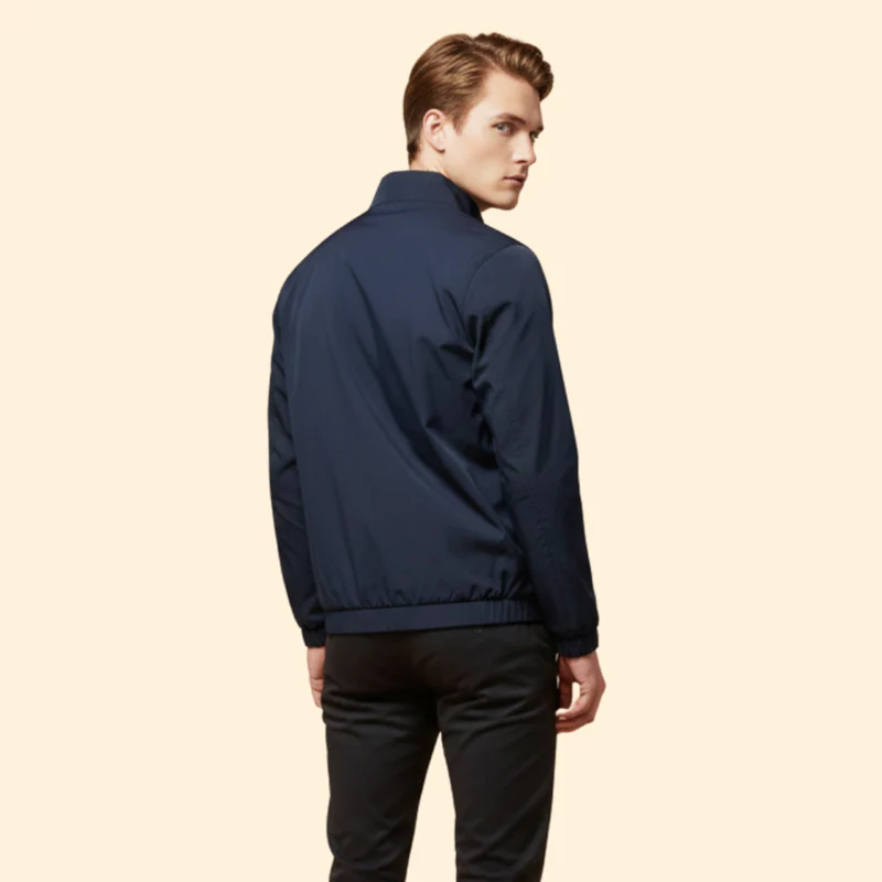 Men’s Bomber Jacket with Elastic Cuffs - Image 6