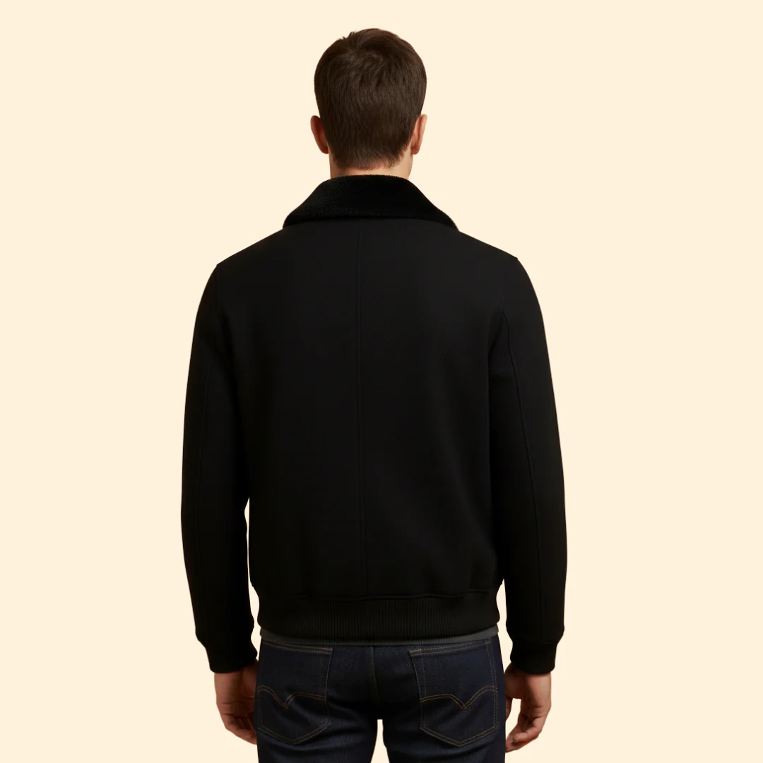 Men’s Bomber Jacket with Front Flap Pockets - Image 4