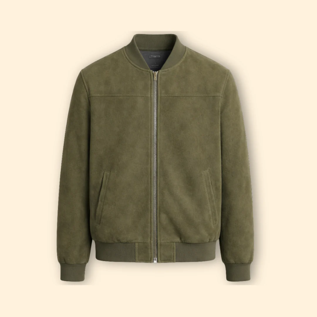 Men’s Bomber Jacket with Long Sleeve Style