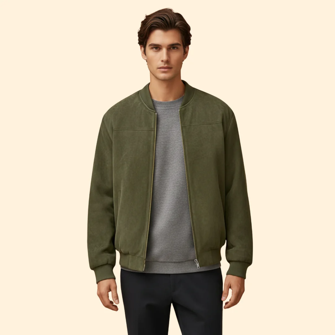 Men’s Bomber Jacket with Long Sleeve Style - Image 2
