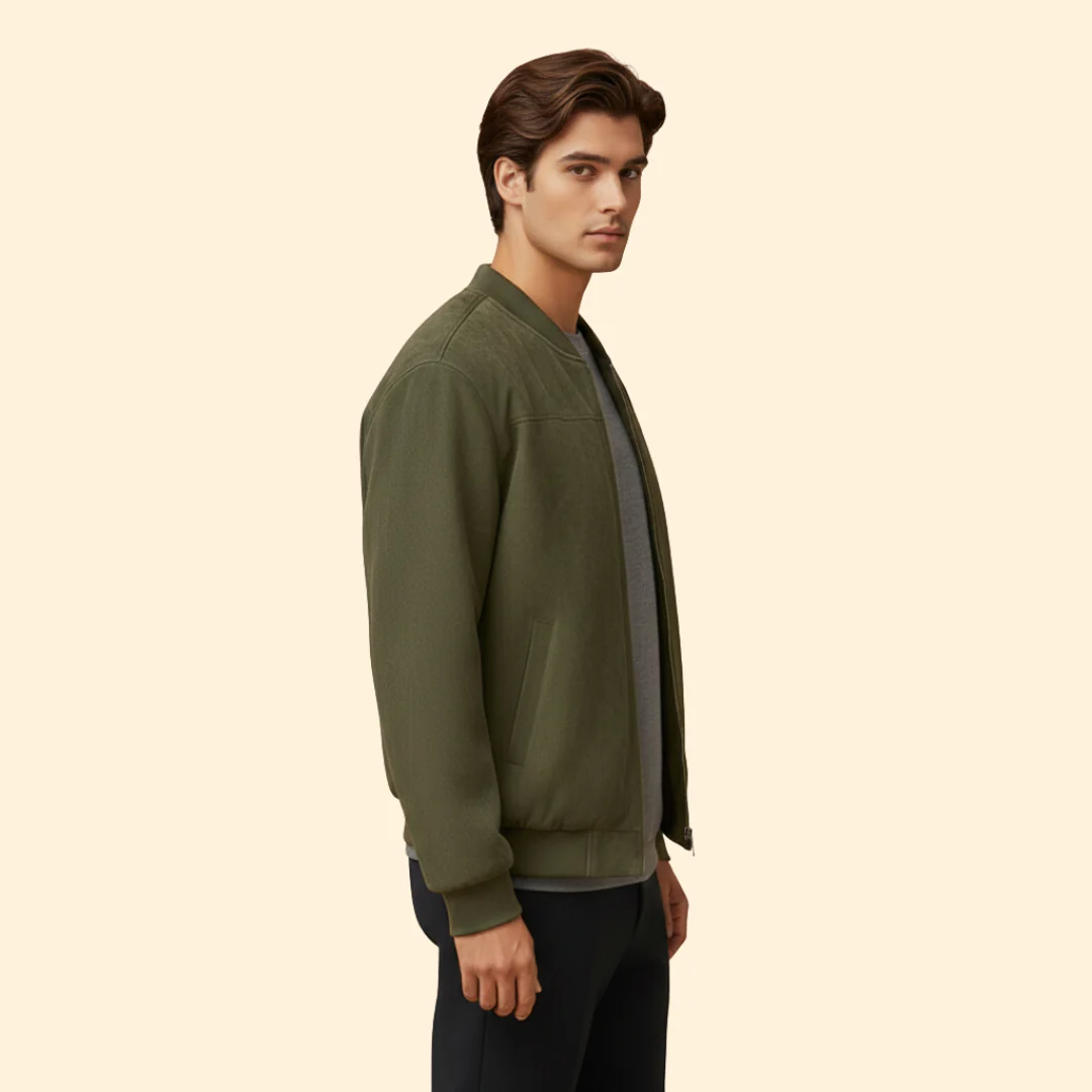 Men’s Bomber Jacket with Long Sleeve Style - Image 3