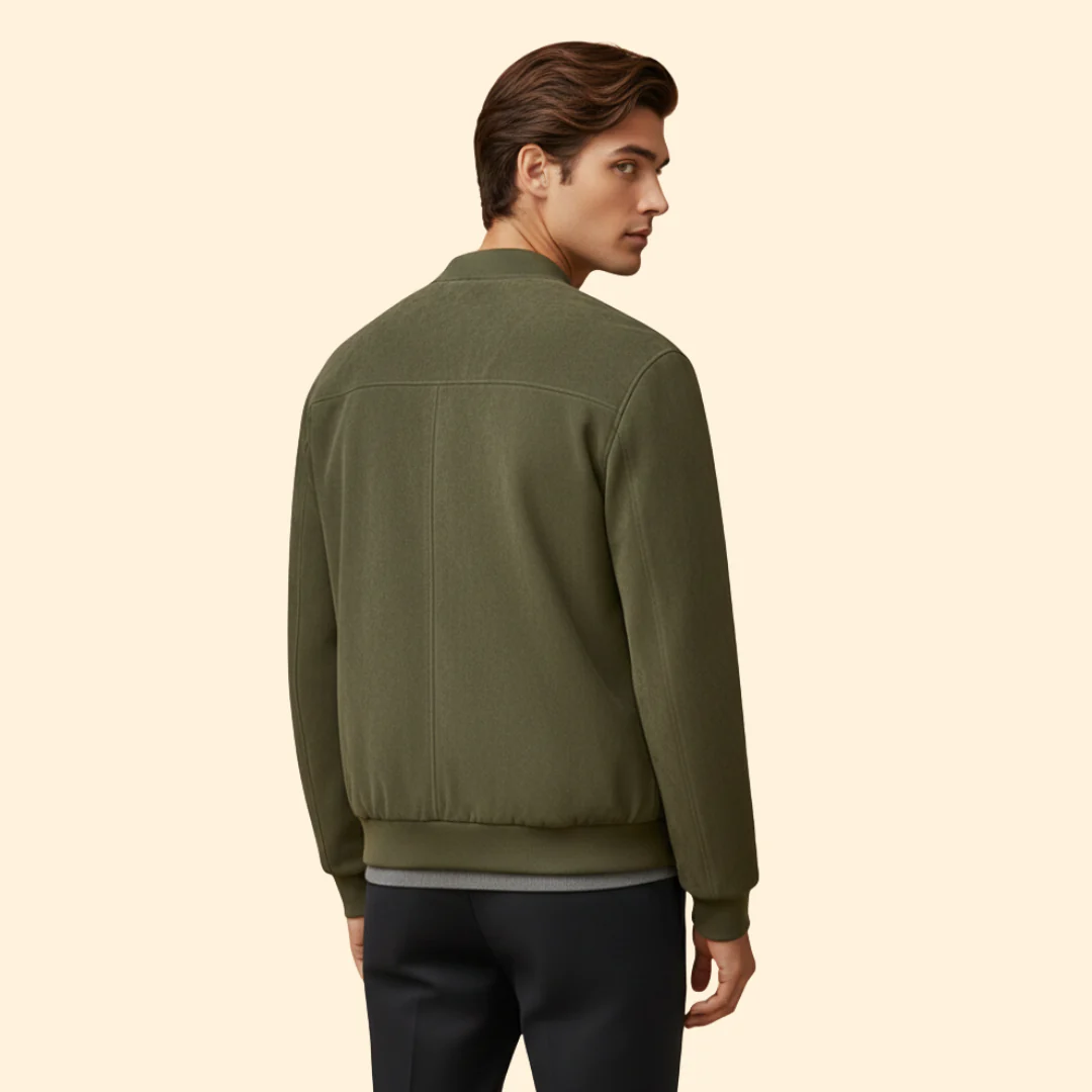 Men’s Bomber Jacket with Long Sleeve Style - Image 5