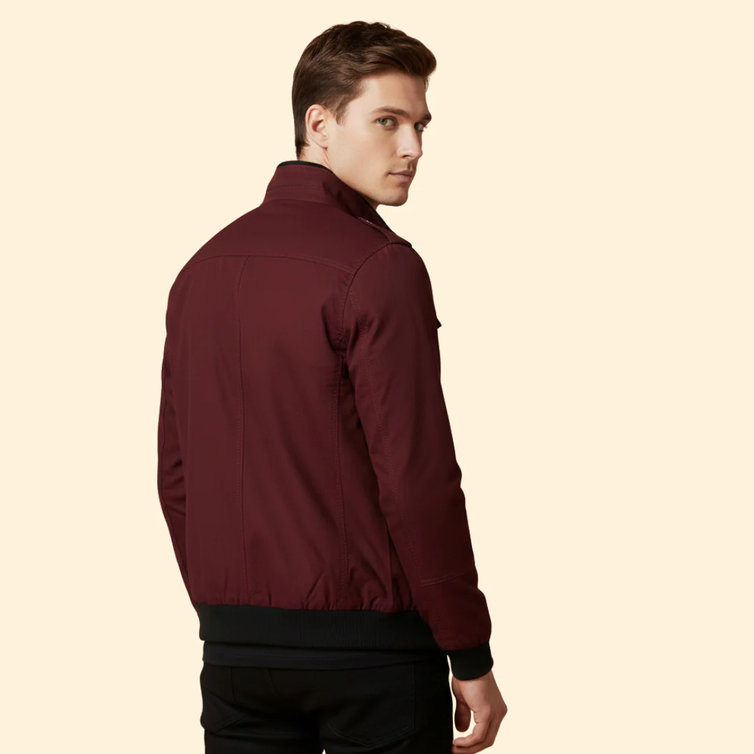 Men’s Bomber Jacket with Multiple Utility Pockets - Image 4