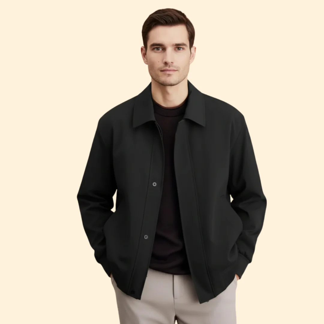 Men’s Bomber Jacket with Pointed Collar - Image 6