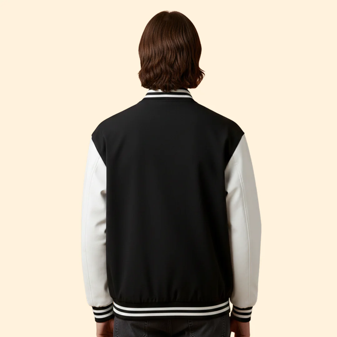 Men’s Bomber Jacket with Snap Button Closure - Image 5