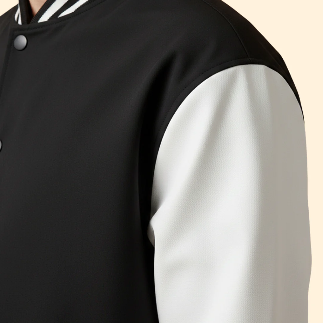Men’s Bomber Jacket with Snap Button Closure - Image 7