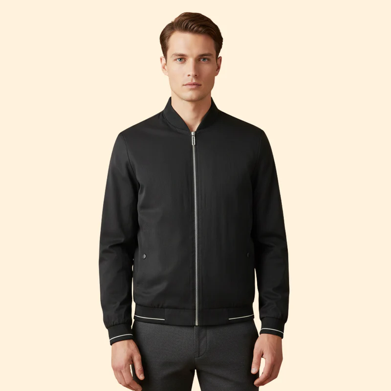 Men’s Bomber Jacket with Sporty Design - Image 7