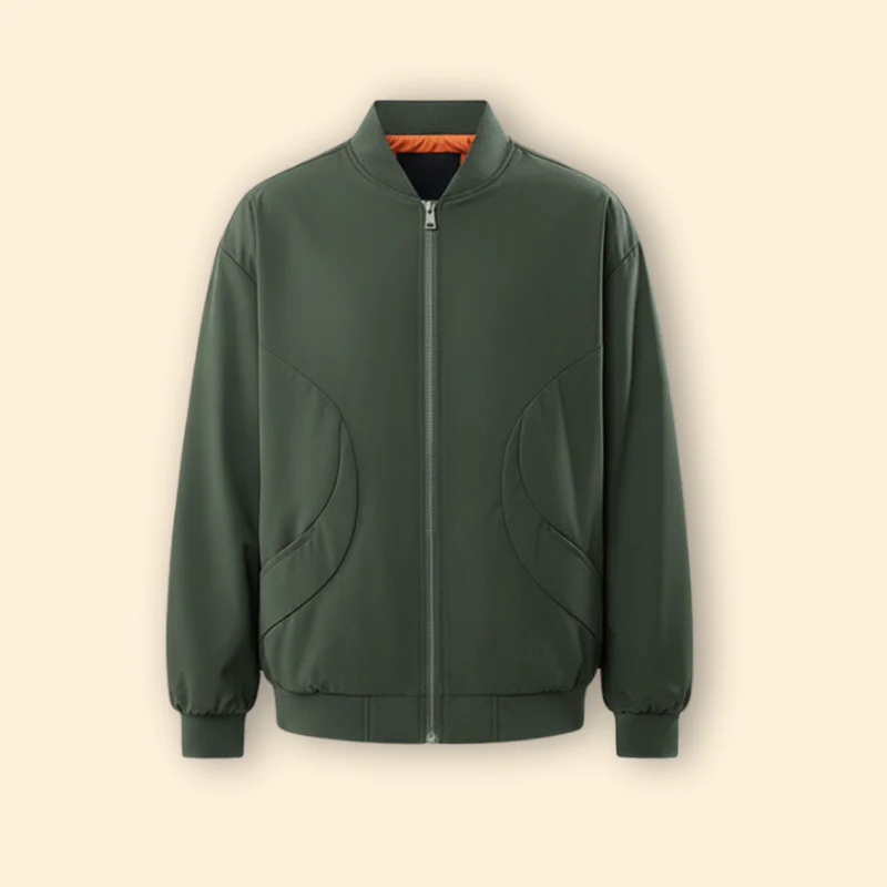 Women’s  Bomber Jacket with Stand Collar