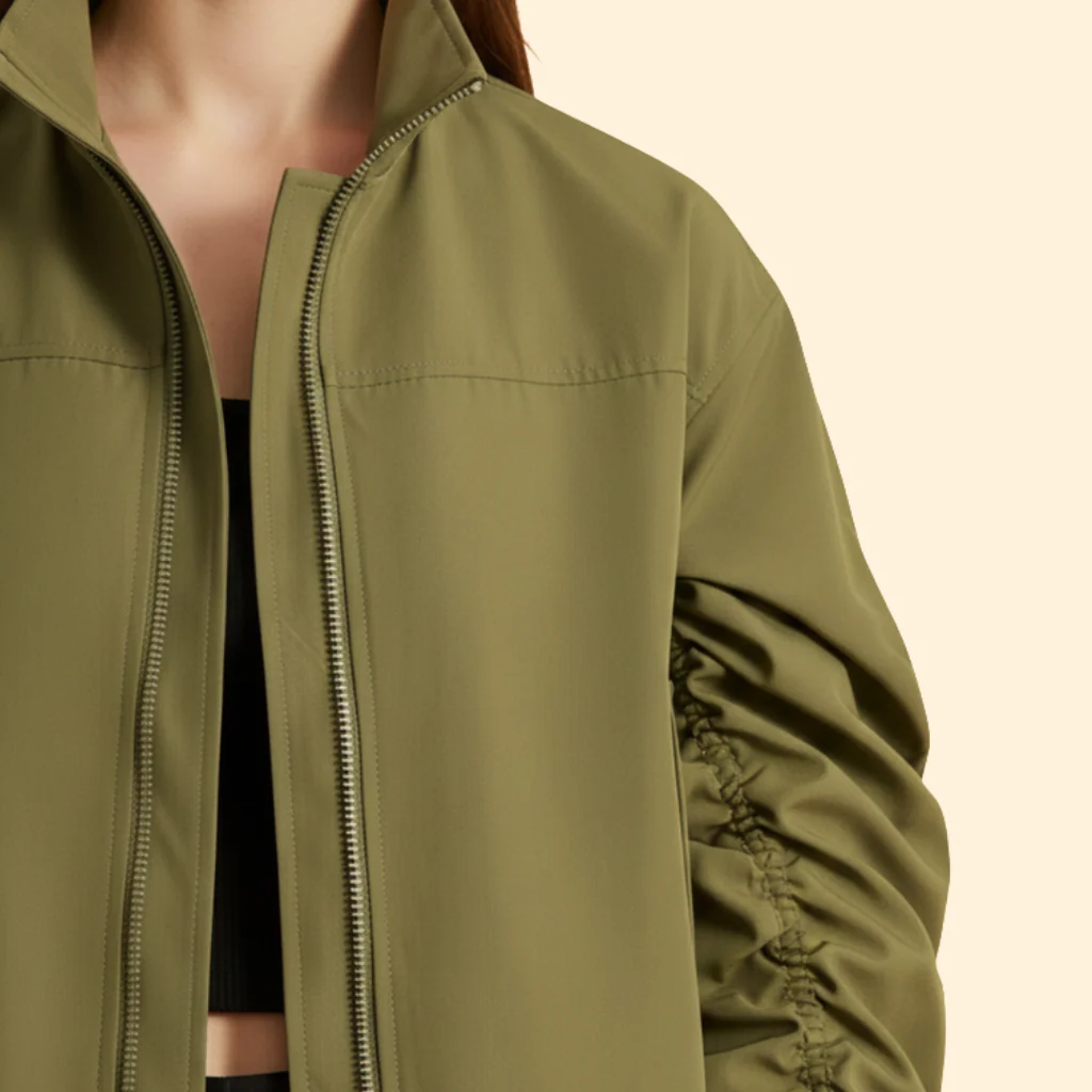 Men’s Bomber Jacket with Structured Sleeves - Image 6