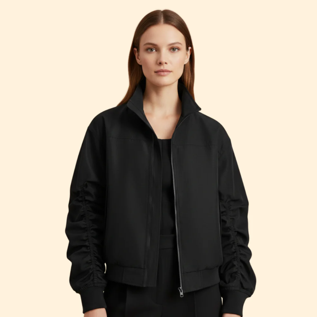 Men’s Bomber Jacket with Structured Sleeves - Image 8
