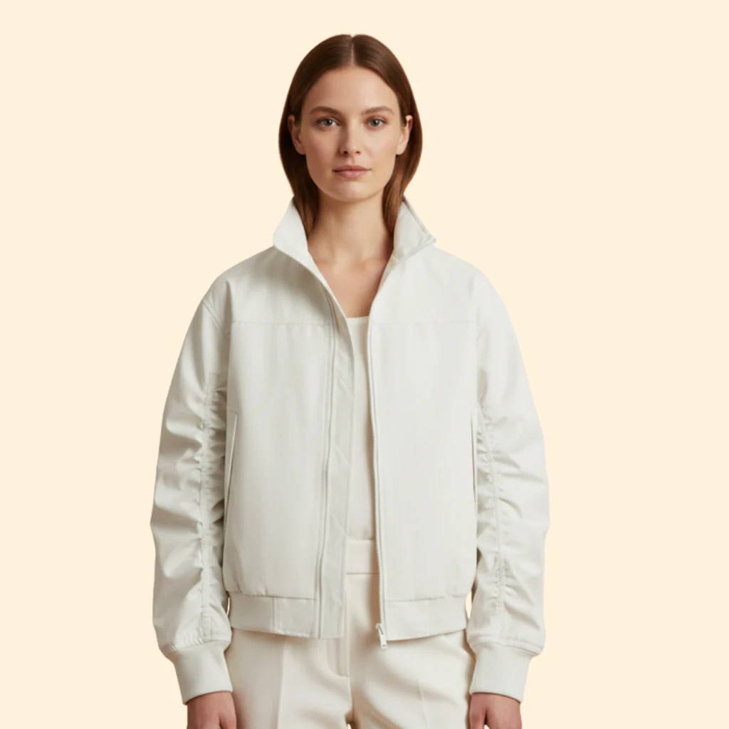 Men’s Bomber Jacket with Structured Sleeves - Image 9