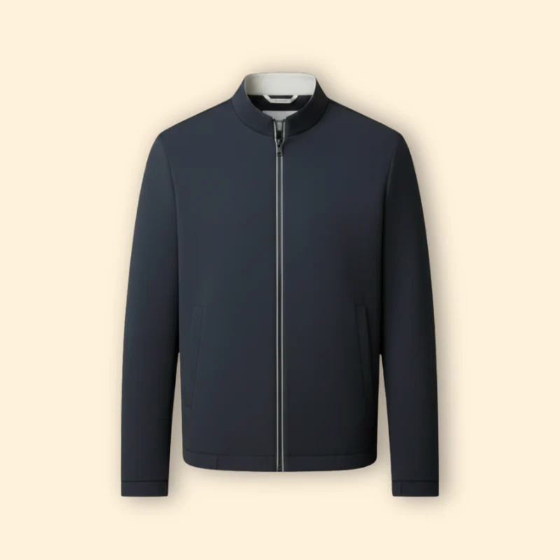 Men’s Bomber Jacket with Zip Closure