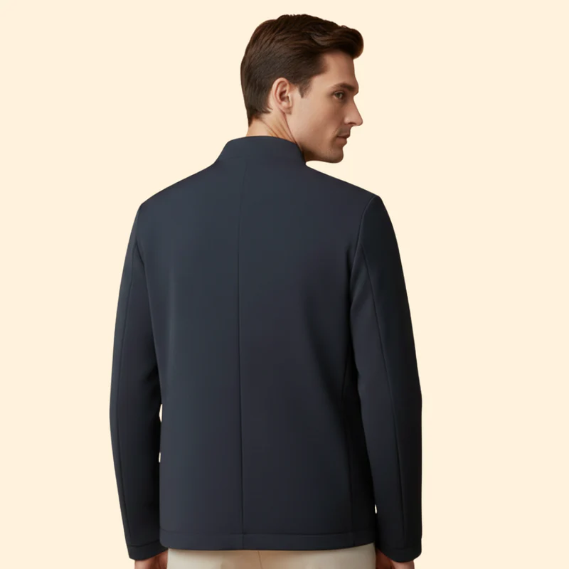 Men’s Bomber Jacket with Zip Closure - Image 5