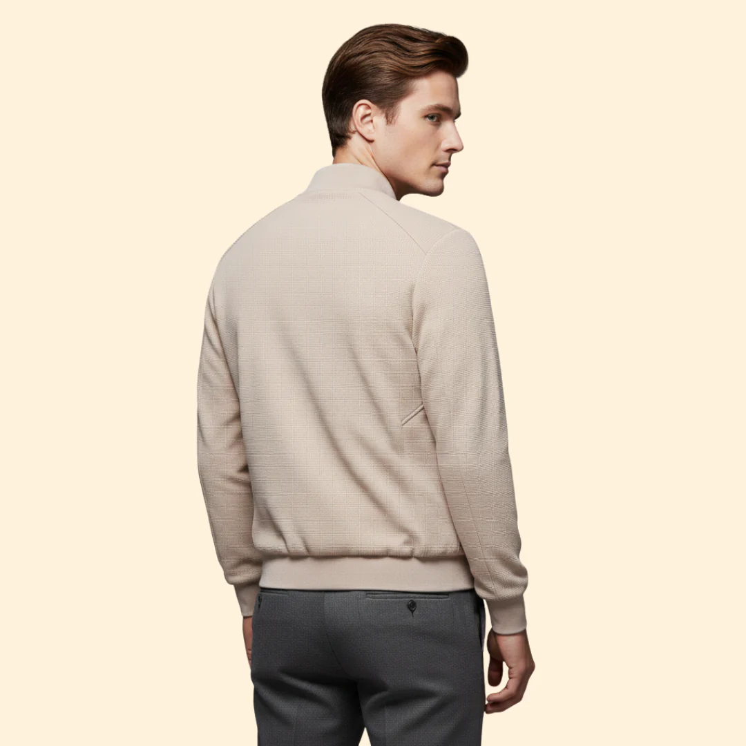Men’s Bomber Jacket with Zip Front - Image 4