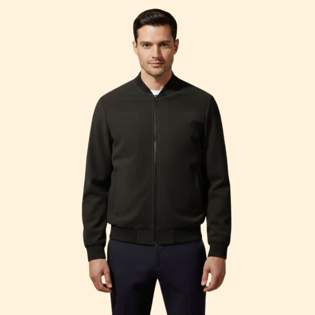 Men’s Bomber Jacket with Zip Front Closure - Image 7