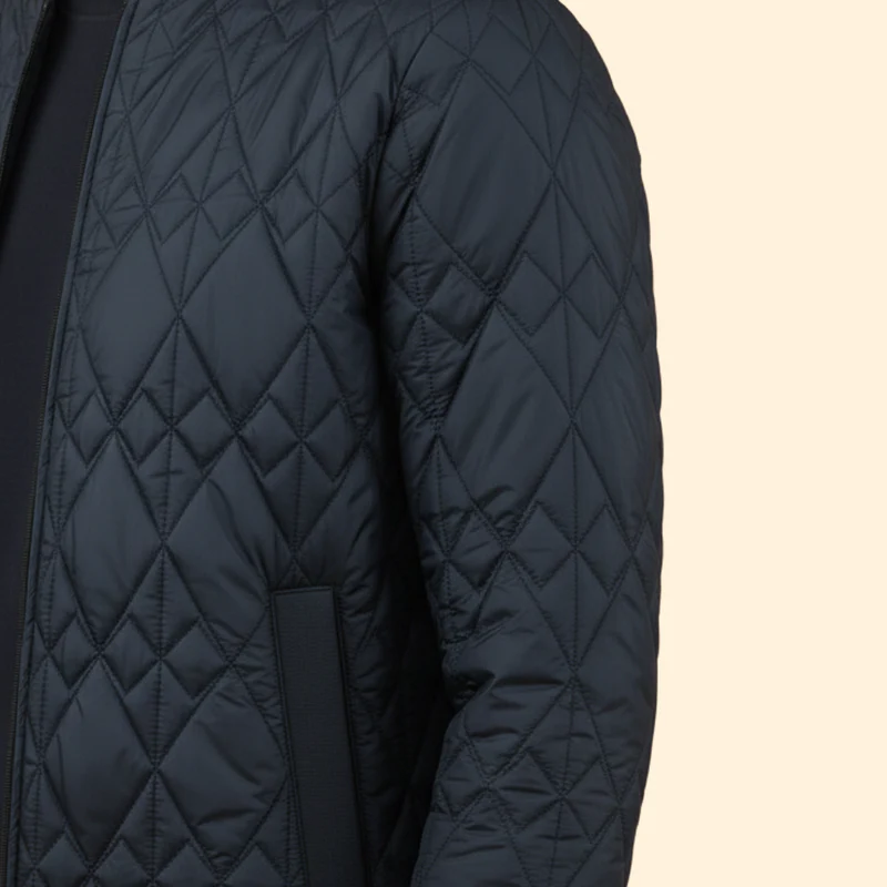 Men’s Bomber Jacket with Zipper Closure - Image 7