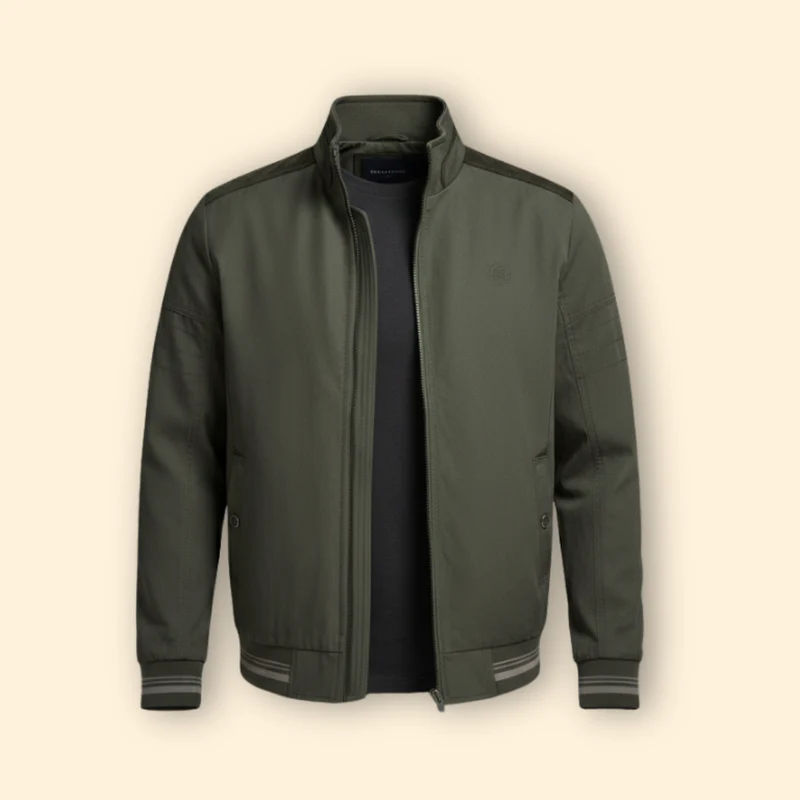 Men’s Bomber Jacket with Zipper Pockets