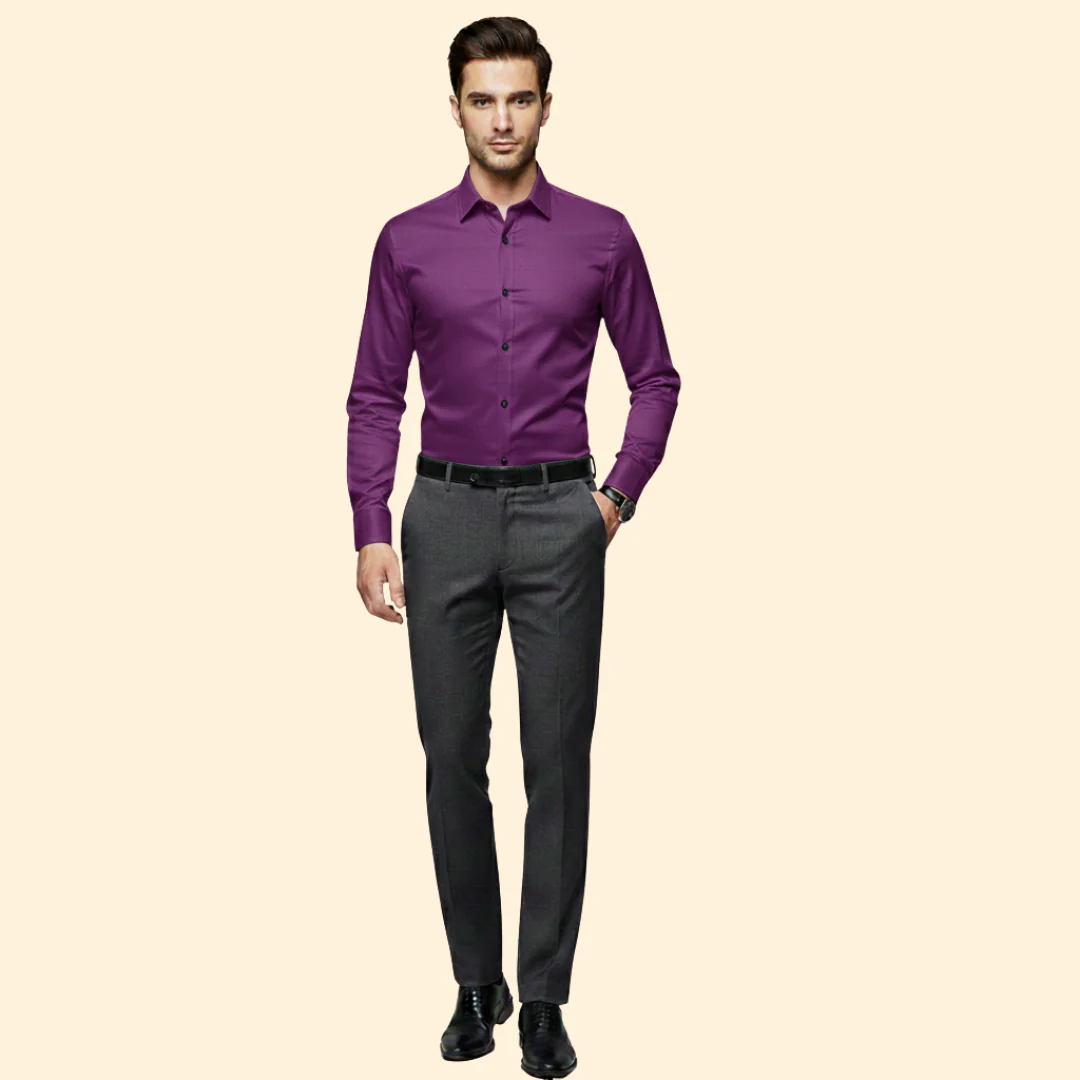Tommy Men’s Button-Up Shirt with Spread Collar - Image 10