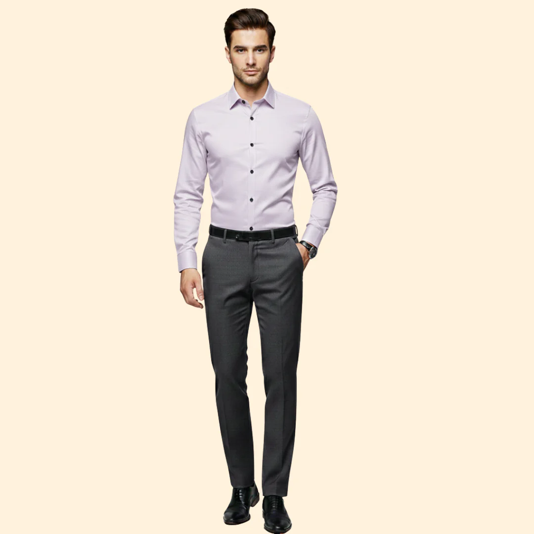 Tommy Men’s Button-Up Shirt with Spread Collar - Image 12