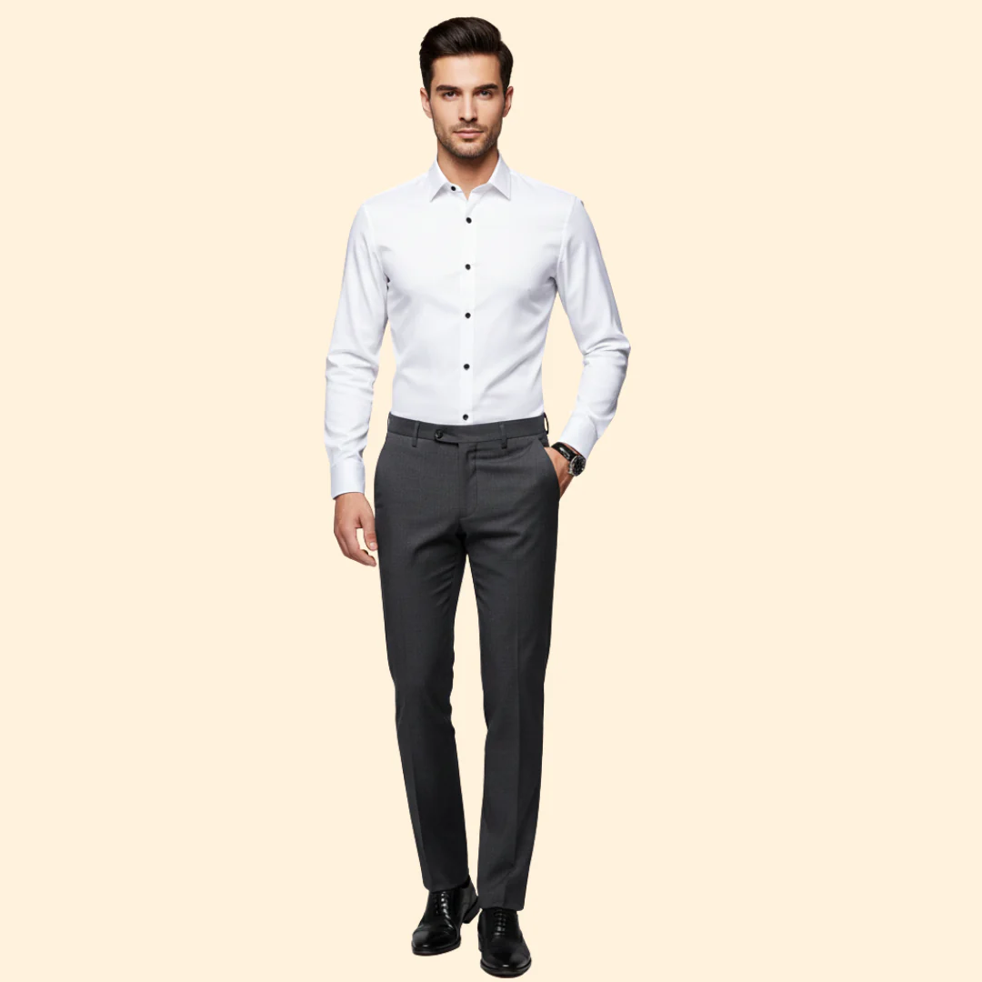 Tommy Men’s Button-Up Shirt with Spread Collar - Image 3