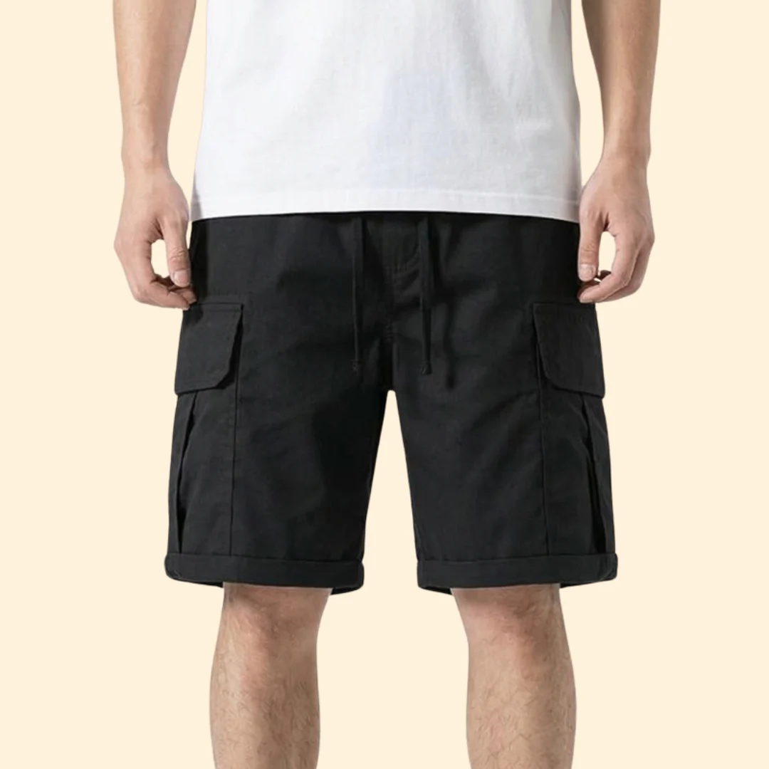 Men’s Cargo Shorts with Pockets and Drawstring - Image 7