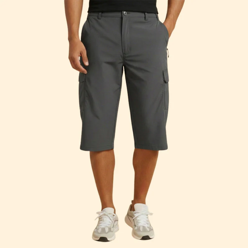 Men’s Cargo Shorts with Zip and Button Closure - Image 11