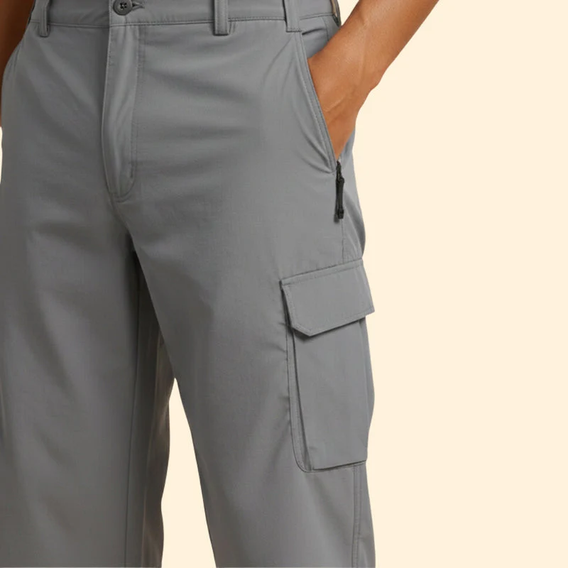 Men’s Cargo Shorts with Zip and Button Closure - Image 6