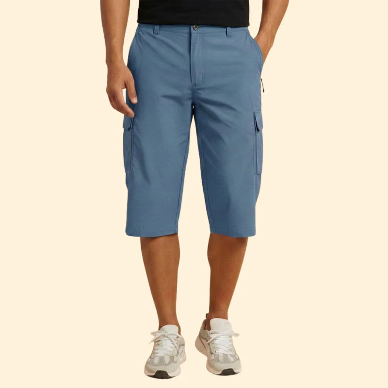 Men’s Cargo Shorts with Zip and Button Closure - Image 9