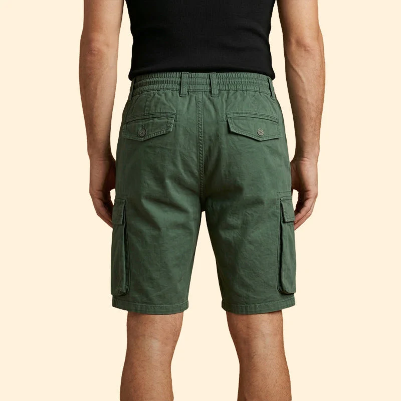 Men’s Cargo Shorts with Zipper Pockets and Drawstring Waist - Image 6
