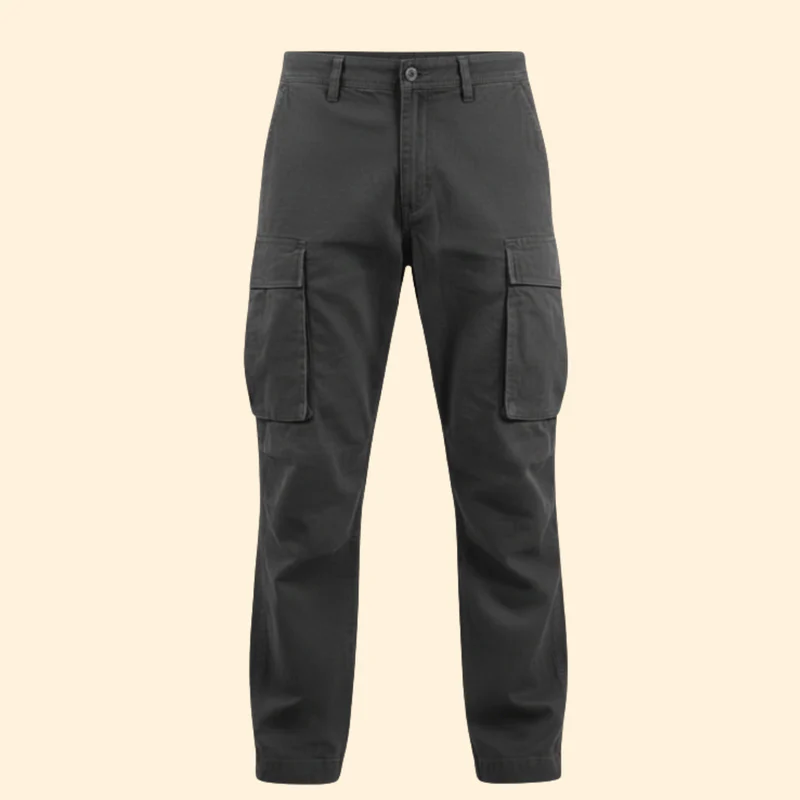 Men’s Cargo Trousers with Side Flap Pockets