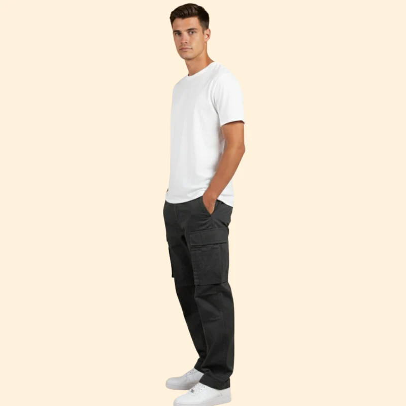 Men’s Cargo Trousers with Side Flap Pockets - Image 5