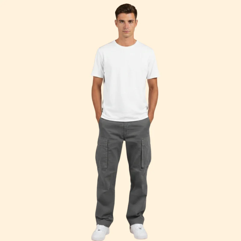 Men’s Cargo Trousers with Side Flap Pockets - Image 6