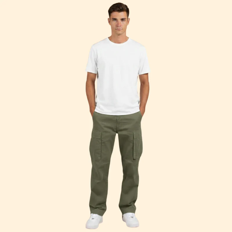 Men’s Cargo Trousers with Side Flap Pockets - Image 8