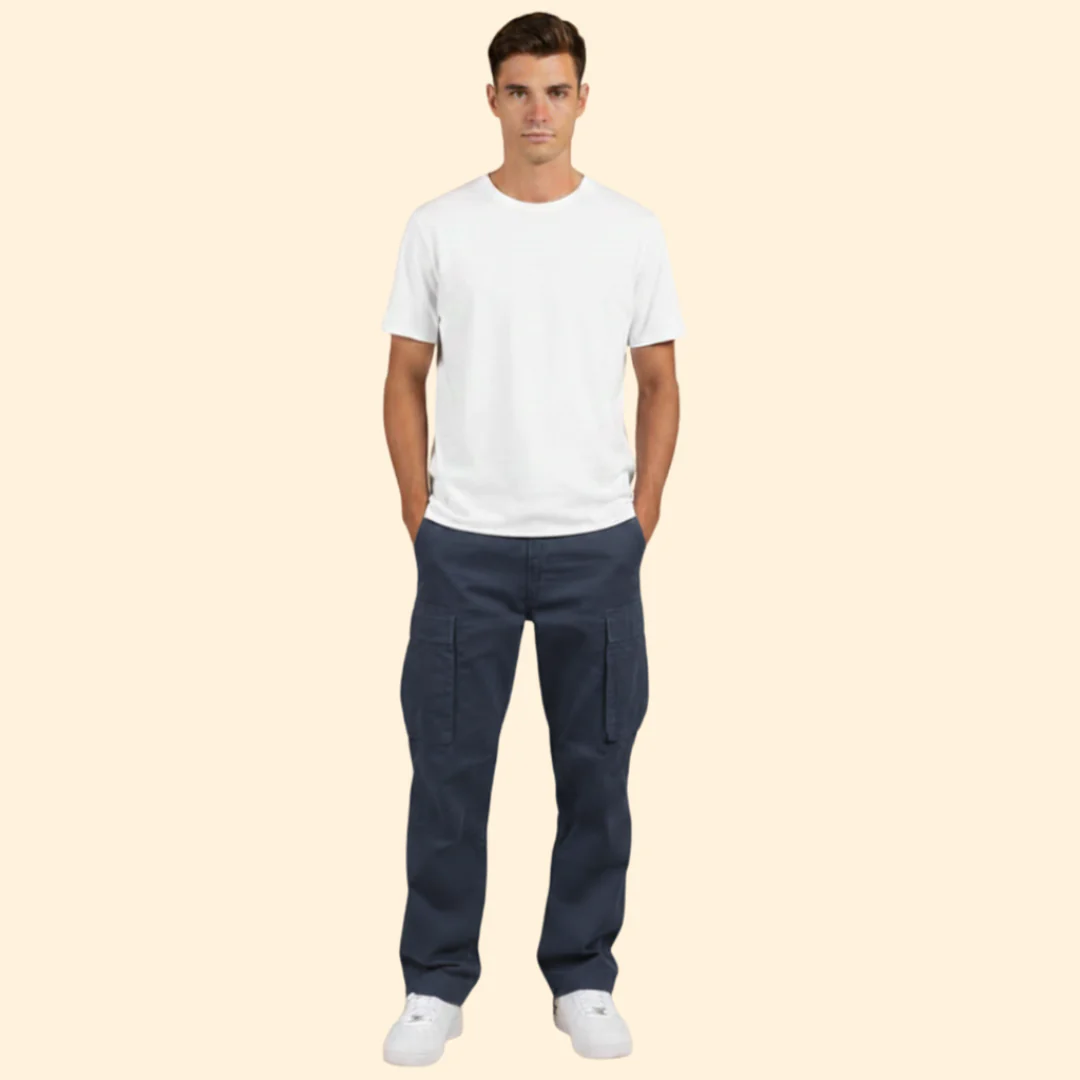 Men’s Cargo Trousers with Side Flap Pockets - Image 9